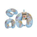Nackenkissen mit Micropellet-Füllung World Map