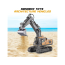 Ferngesteuerter Bagger mit Schaufel, 680°, Licht & Soundeffekten; UVP: 29,99 Euro