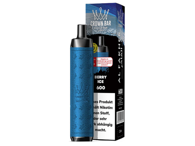 Al Fakher Crown Bar 600 - Berry Ice (Beeren, Eis) - E-Shisha - 20 mg - 600 Züge