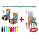 AKTION 100x Mini J25 Reibradfeuerzeuge +  50x...