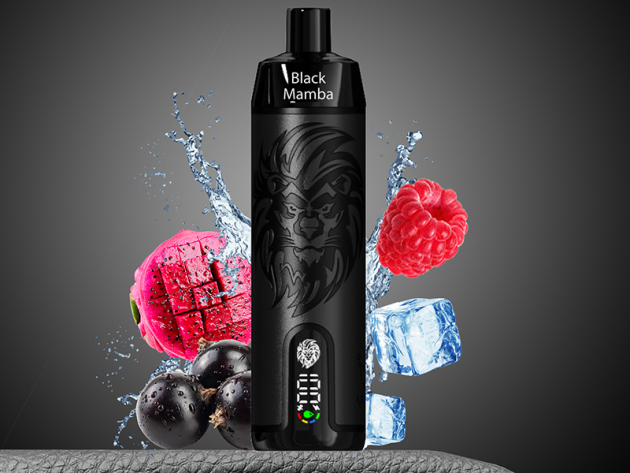 Yo Bar X Lion Vapes "Black Mamba" (Beerenmix) - E-Shisha - 0 mg - 10000 Züge