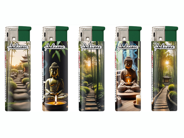 Elektrofeuerzeuge "ZEN", 5-fach sortiert, 50er Display