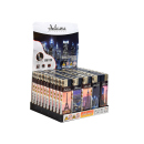 Elektrofeuerzeuge "PINK CITY", 5-fach sortiert,...