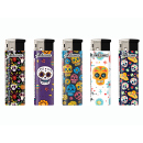 Elektrofeuerzeuge "MUERTOS", 5-fach sortiert, 50er Display