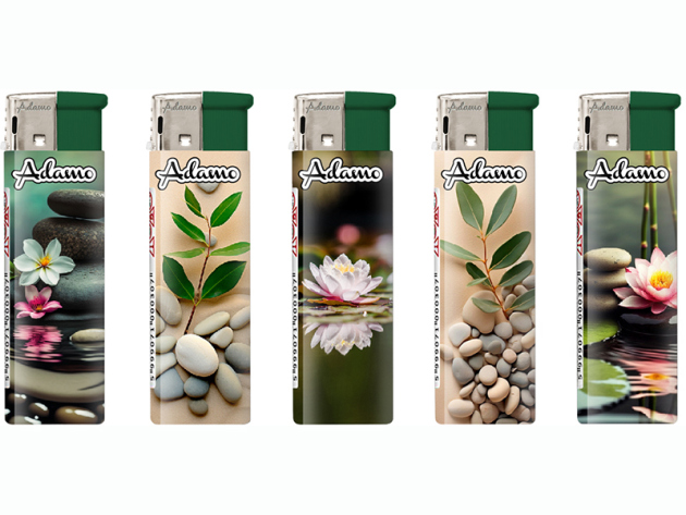 Elektrofeuerzeuge "ZEN", 5-fach sortiert, 50er Display