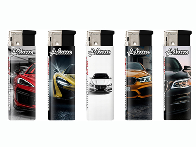 Elektrofeuerzeuge "CARS", 5-fach sortiert, 50er Display