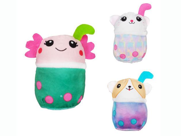 Plüsch Bubble Tea Tiere: 3-fach sortiert, 20 cm; einzeln