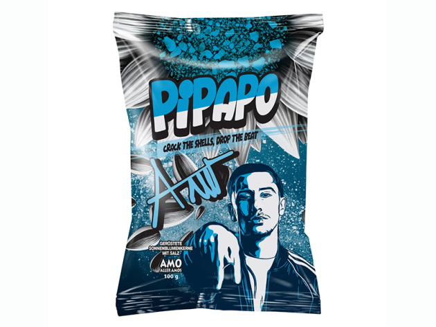 PIPAPO - AMO Sonnenblumenkerne - Salted Blue -  à 100g; 42er Pack
