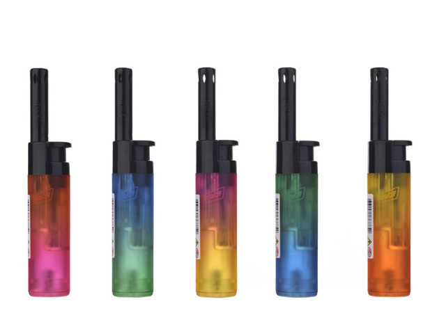 Stabfeuerzeug "Transl Gradient Roundcobia", 5-fach sortiert, 30er Display