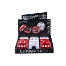 Grinder "Casino Dice" 48 mm; 2 tlg., 2-fach sortiert, einzeln