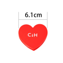 Grinder "Heart PVC" 42 mm; 2 tlg., 2-fach sortiert, einzeln