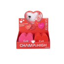 Grinder "Heart PVC" 42 mm; 2 tlg., 2-fach sortiert, einzeln