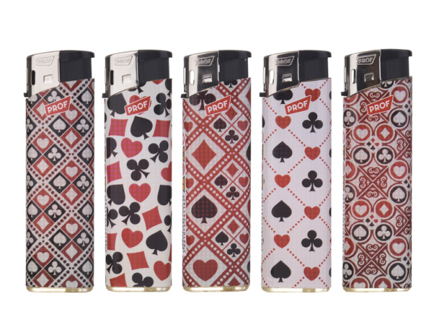 Elektrofeuerzeuge "CARDS ELECT ", 50er Display