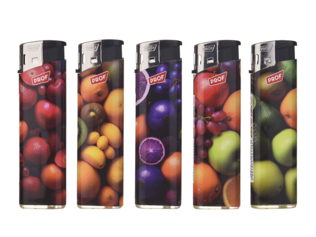 Elektrofeuerzeuge "FRUITS ELECT ", 50er Display