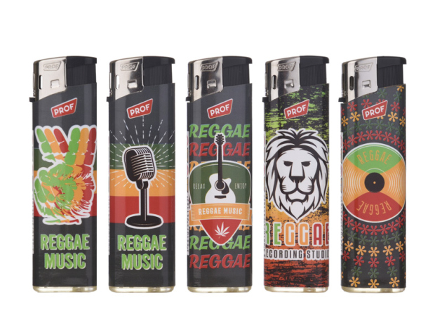 Elektrofeuerzeuge "REGGAE ELECT", 50er Display