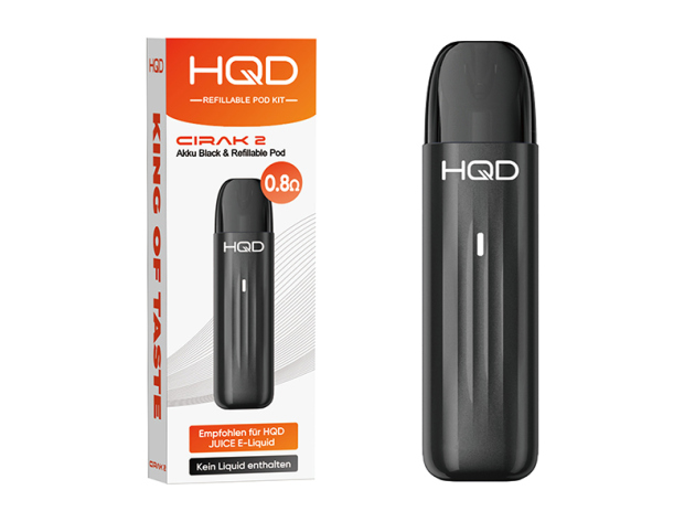 HQD Cirak 2 - KIT - Akku black & Refillable Pod 0,8 ohm