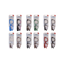 Lesebrillen, +2,0, versch. Farben und Modelle, 12er Display