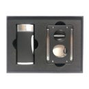 Zigarrenfeuerzeug "Tycoon" schwarz/chrom,...