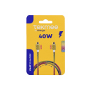 Tekmee Ladekabel, 1m; Type-C auf Type-C, 40W, mit...