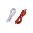 Tekmee Ladekabel-Set, 1m; Type-C auf Type-C, 40W, rot und weiß