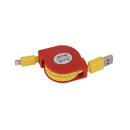 Tekmee, USB auf Lighting, mit integr. Maßband 1 Meter