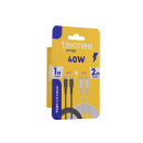 Tekmee Ladekabel-Set, 1m+2m; Type-C auf Type-C, 40W,...