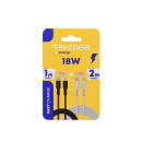 Tekmee Ladekabel-Set, 1m+2m; Type-C auf Lighting, 18W,...