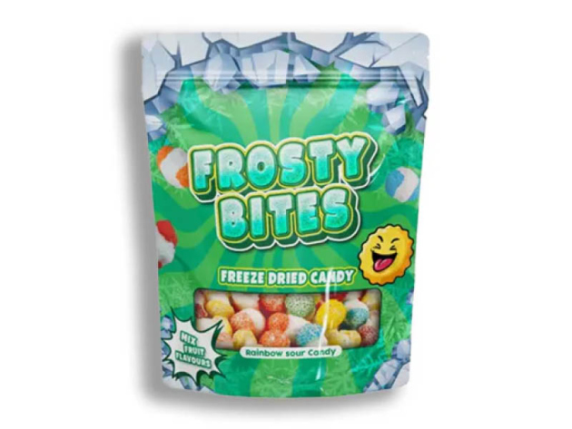 Frosty Bites - Rainbow Sour (Mix Fruit) Gefriergetrocknet -  á 76g; 24er Display