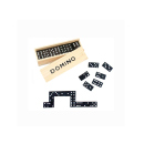 Domino in Holzbox, ca. 15 x 5 x 3 cm