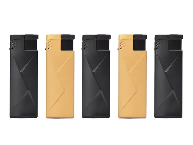 Sturmfeuerzeuge "Black and gold" Stylein Metallhülle, 25er Display