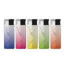 Sturmfeuerzeuge "Silver gradient" Stylein Metallhülle, 25er Display