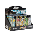 Sturmfeuerzeuge "Mozaic" Metallhülle und Logo, 25er Display