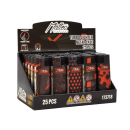 Sturmfeuerzeuge "Red" Metallhülle und Logo, 25er Display