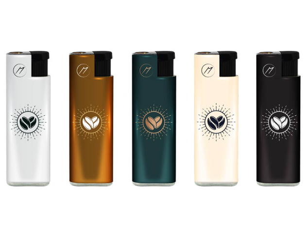 Sturmfeuerzeuge "Coffee" Metallhülle und Logo, 25er Display