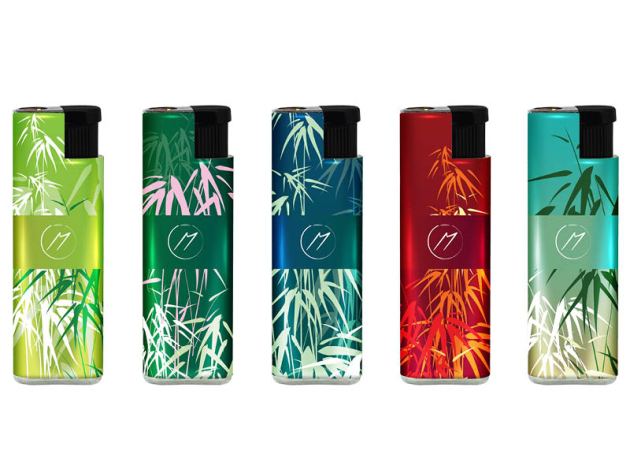 Sturmfeuerzeuge "Tropical" Metallhülle und Logo, 25er Display