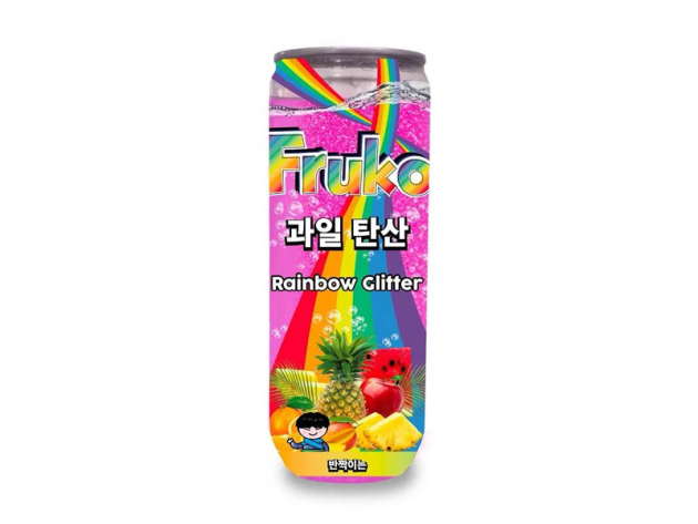 Frutti Fruko - Rainbow Glitter - 330ml, 24er Display inkl. 6,00 Euro Pfand