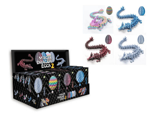 MagiX Dragon Egg Serie 2 - 4-fach sortiert - 12er Display