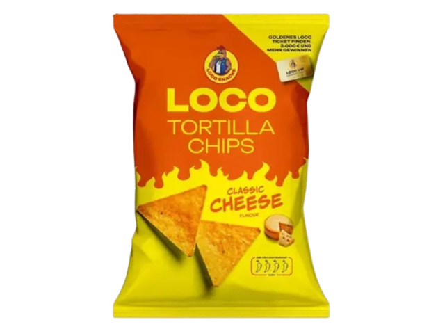 LOCO - Tortilla Chips - Classic Cheese - 100g - 12er Pack