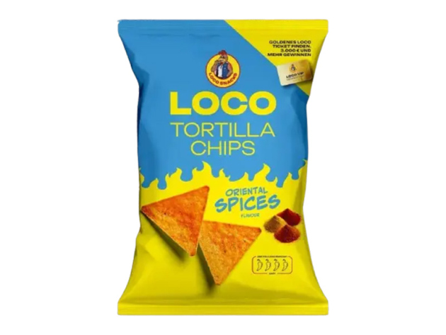 LOCO - Tortilla Chips - Oriental Spices - 100g - 12er Pack