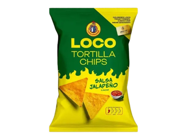 LOCO - Tortilla Chips - Salsa Jalapeno - 100g - 12er Pack