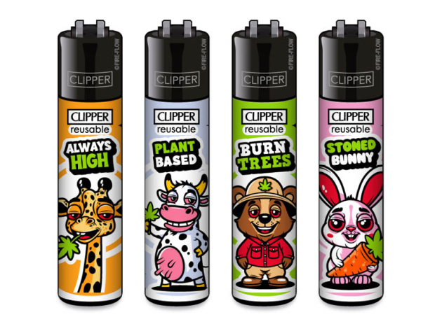 Clipper Large STONED ANIMALS #2, 48er Display