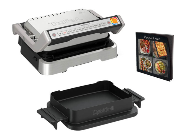 Tefal OptiGrill 4in1 Kontaktgrill- elektrisch, sw/silber, UVP: 429,99 Euro
