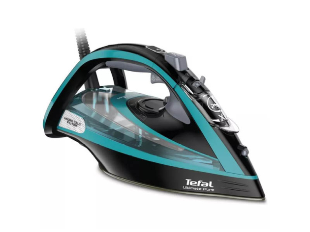 Tefal FV 9844 Ultimate Pure Dampfbügeleisen Schwarz/Grün 3200 W, UVP: 184,99 Euro