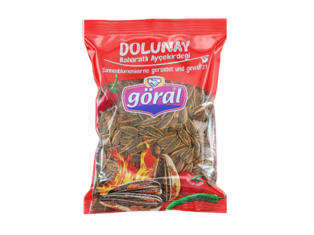 GÖRAL - Sonnenblumenkerne Back & Spicy (Schwarz mit Gewürz) -  á 200g, 10er Pack