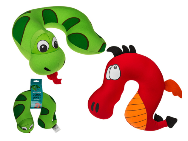 Nackenkissen "Comic" mit Micropellet:Füllung, 2-fach sortiert; einzeln; UVP: 9,99 Euro