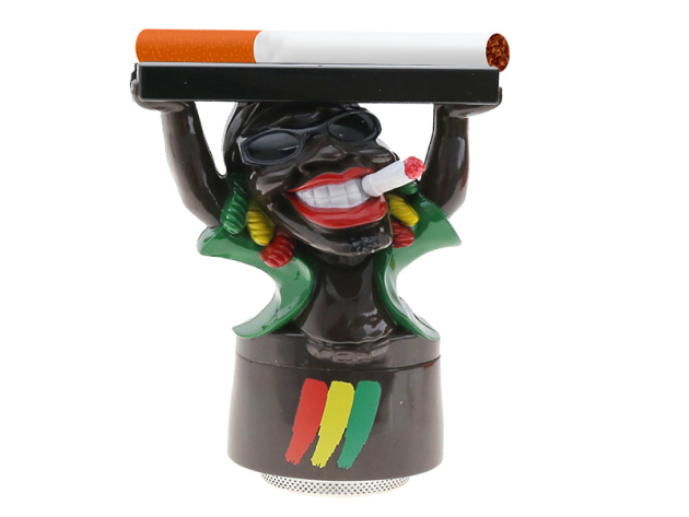 Grinder "Jamaica", 4-tlg, schwarz; Ø 38 mm; Höhe 12 cm; einzeln