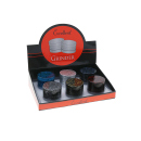 Grinder "Marmor", 4-tlg, 6-fach sort.; Ø 49 mm; Höhe 37 mm; einzeln