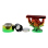 Grinder "Jamaica", 4-tlg, rainbow; Ø 38 mm; Höhe 12 cm; einzeln