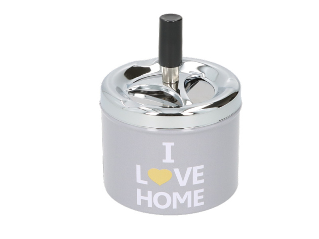 Drehaschenbecher "Home" Ø 9,5 cm, H: 8 cm