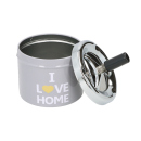 Drehaschenbecher "Home" &Oslash; 9,5 cm, H: 8 cm